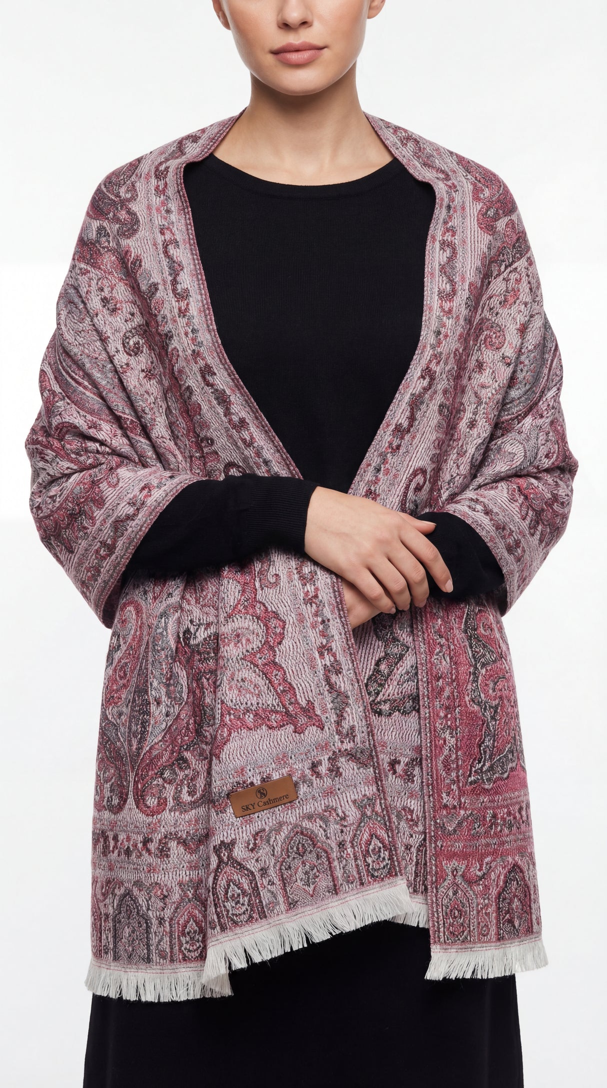 ZARIA™ Pastel Paisley Shawl Mubaraka Hijab