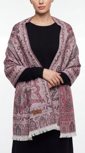 ZARIA™ Pastel Paisley Shawl Mubaraka Hijab