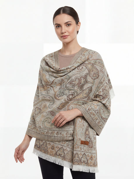 AYLA™ Sky Paisley Shawl Mubaraka Hijab