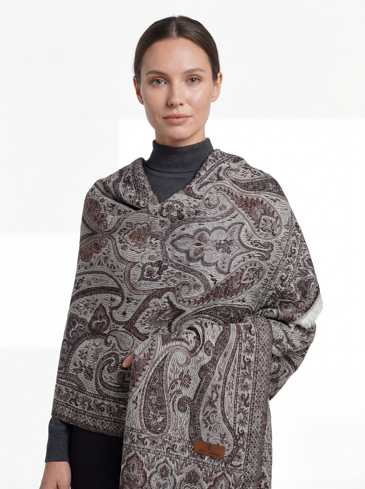 AYLA™ Sky Paisley Shawl Mubaraka Hijab