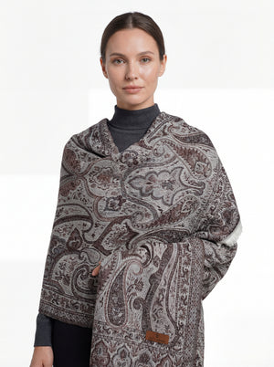 AYLA™ Sky Paisley Shawl Mubaraka Hijab