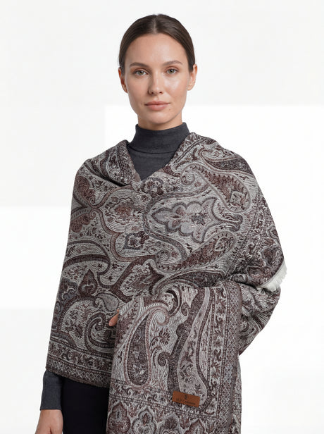 AYLA™ Sky Paisley Shawl Mubaraka Hijab