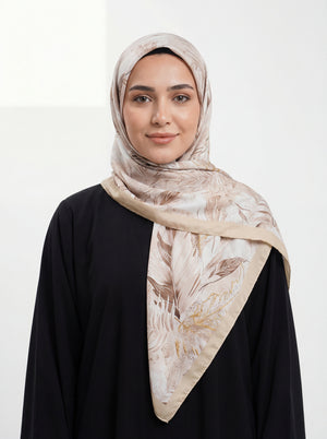 Samaa Bloom Satin Scarf Mubaraka Hijab