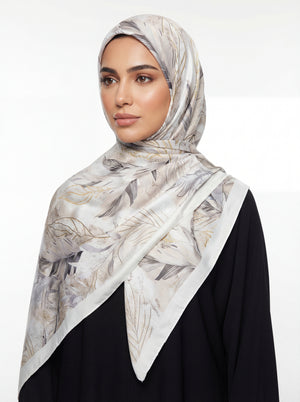 Samaa Bloom Satin Scarf Mubaraka Hijab