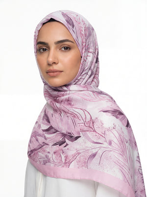 Samaa Bloom Satin Scarf Mubaraka Hijab