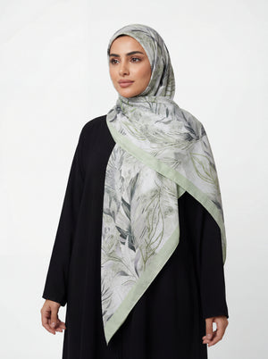 Samaa Bloom Satin Scarf Mubaraka Hijab