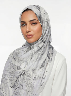 Samaa Bloom Satin Scarf Mubaraka Hijab