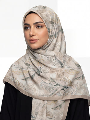 Samaa Bloom Satin Scarf Mubaraka Hijab