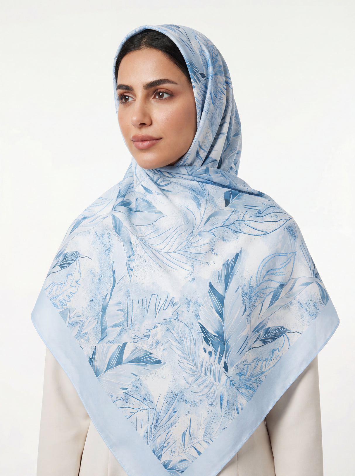 Samaa Bloom Satin Scarf Mubaraka Hijab