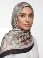Sahara Bloom Satin Scarf Mubaraka Hijab