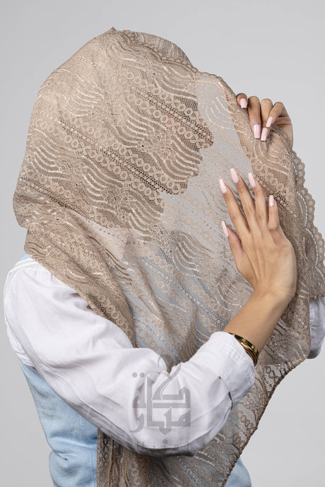 Lace Wave Design Hijab Mubaraka Hijab
