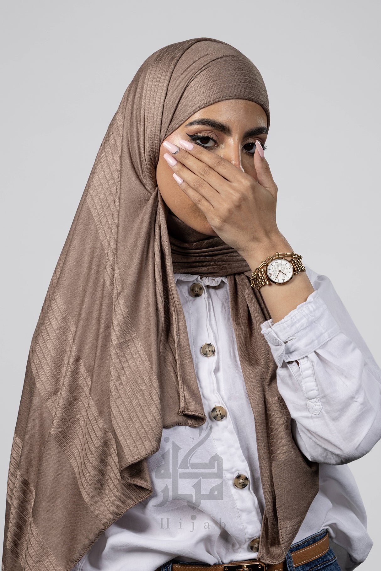 Jacquard Stripe Design Mubaraka Hijab