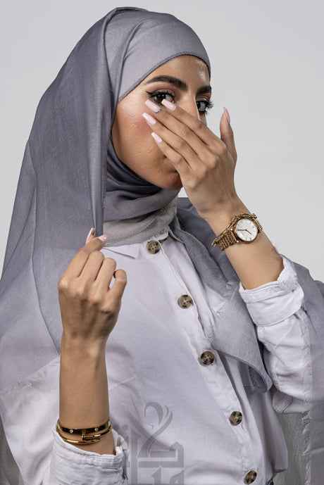 Linen Two Tone Mubaraka Hijab
