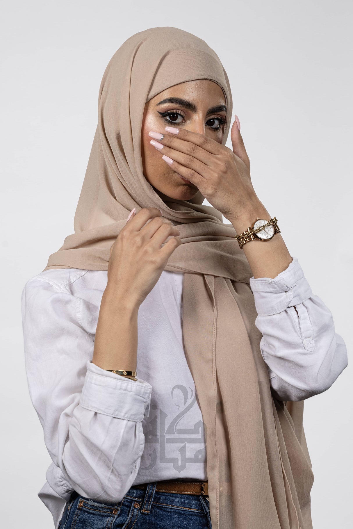 Chiffon Korea Plain Mubaraka Hijab