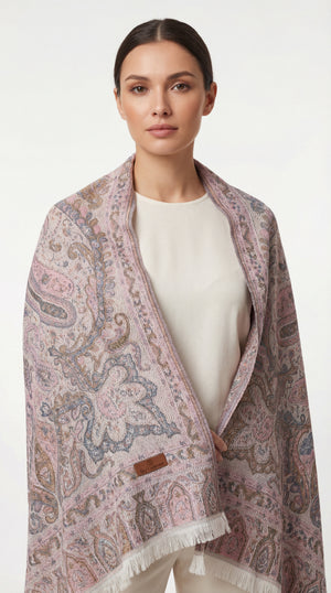 ZARIA™ Pastel Paisley Shawl Mubaraka Hijab