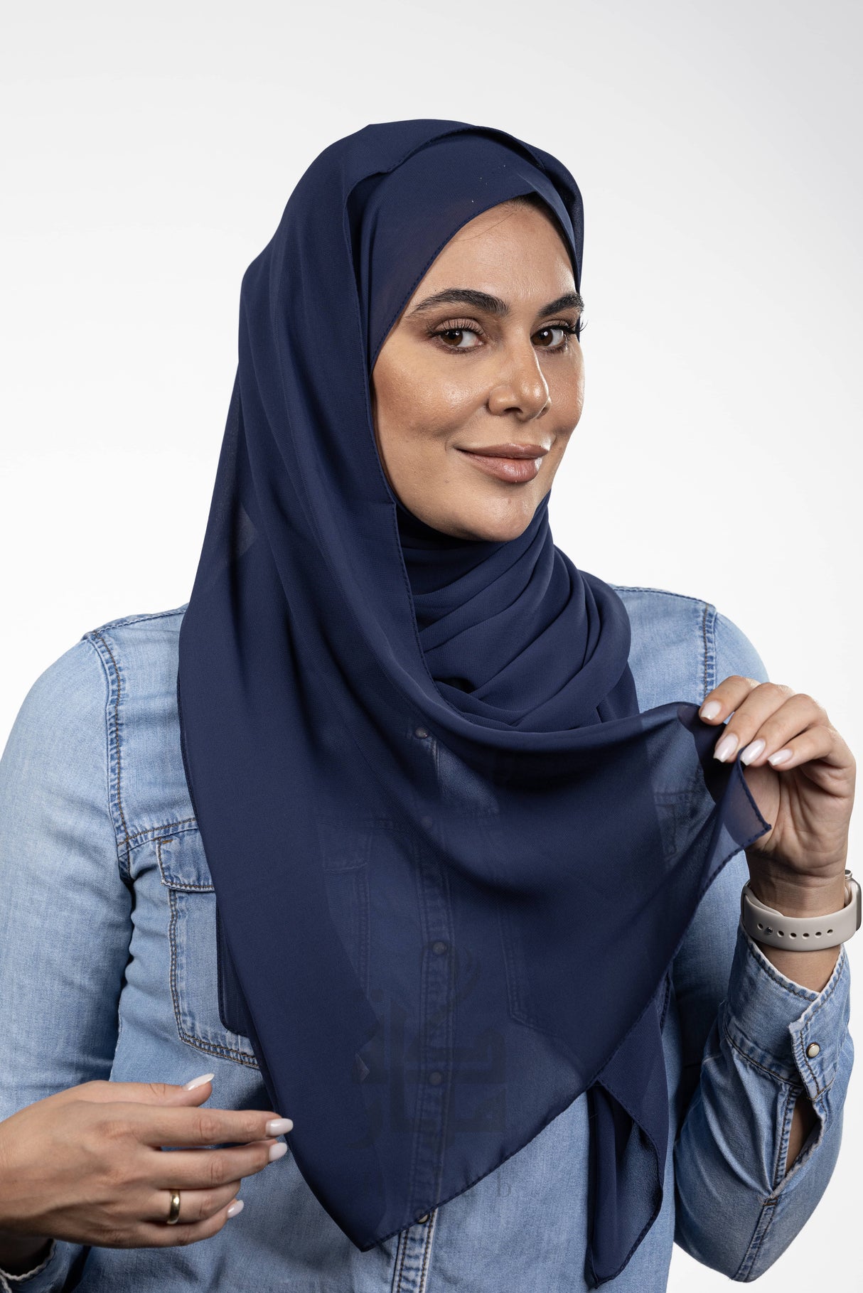 Chiffon Korea Plain Mubaraka Hijab