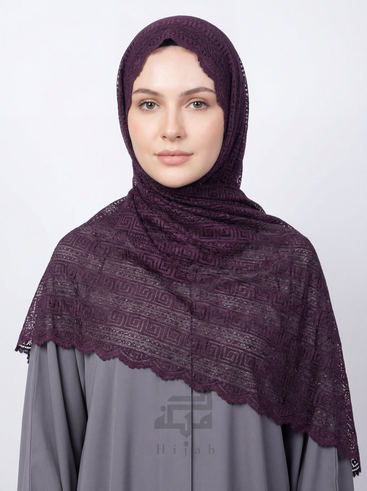 Lace Block Design Hijab Mubaraka Hijab