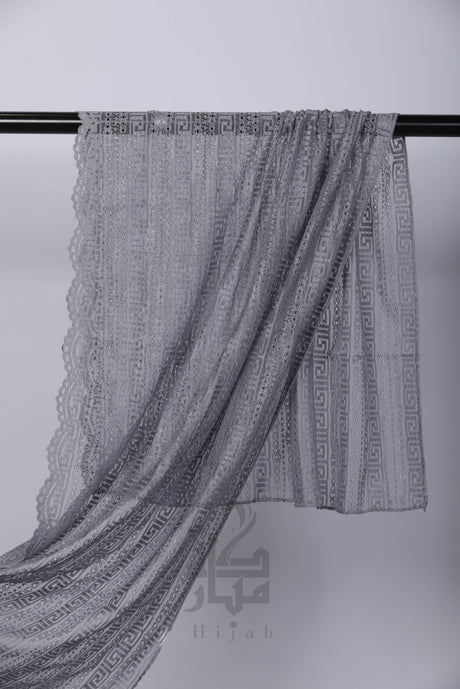 Lace Block Design Hijab Mubaraka Hijab