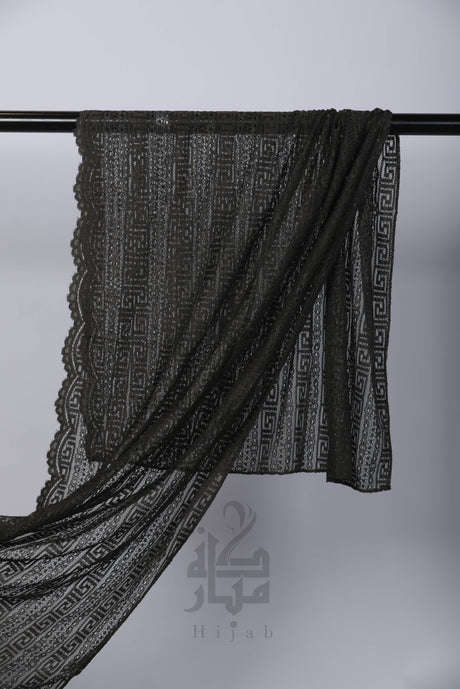 Lace Block Design Hijab Mubaraka Hijab