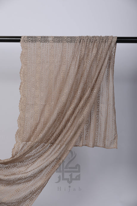 Lace Block Design Hijab Mubaraka Hijab