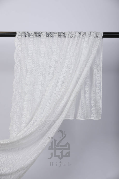 Lace Block Design Hijab Mubaraka Hijab