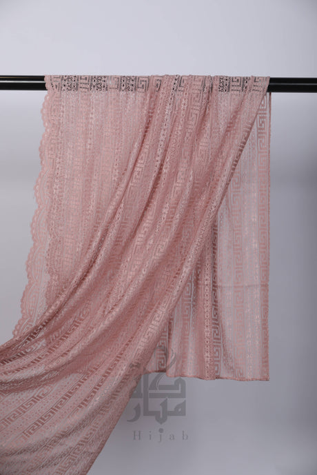 Lace Block Design Hijab Mubaraka Hijab