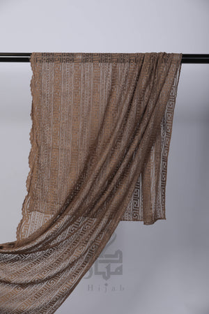 Lace Block Design Hijab Mubaraka Hijab