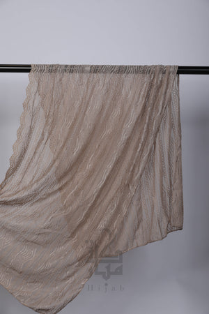 Lace Wave Design Hijab Mubaraka Hijab