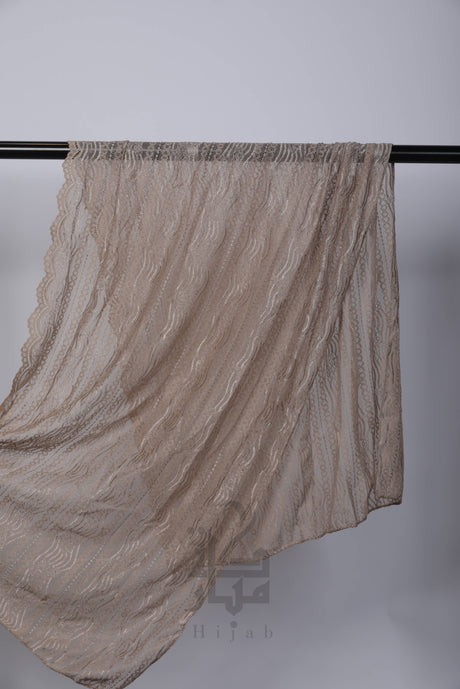 Lace Wave Design Hijab Mubaraka Hijab