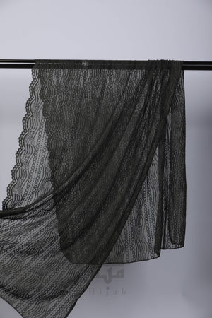 Lace Wave Design Hijab Mubaraka Hijab