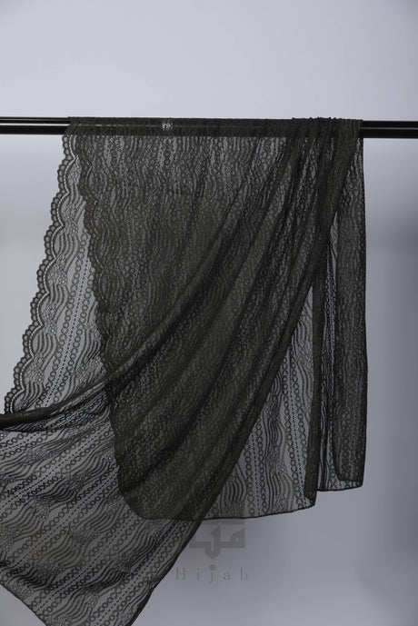 Lace Wave Design Hijab Mubaraka Hijab