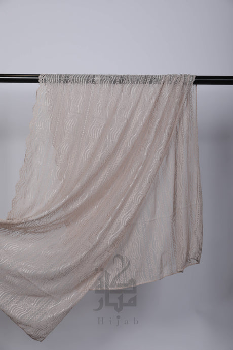 Lace Wave Design Hijab Mubaraka Hijab