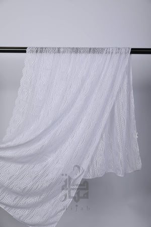 Lace Wave Design Hijab Mubaraka Hijab