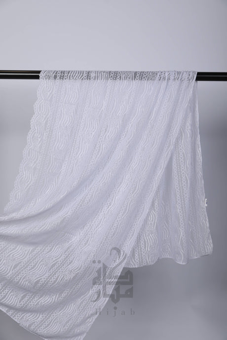 Lace Wave Design Hijab Mubaraka Hijab