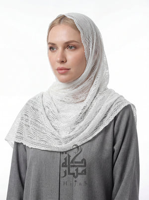 Lace Wave Design Hijab Mubaraka Hijab