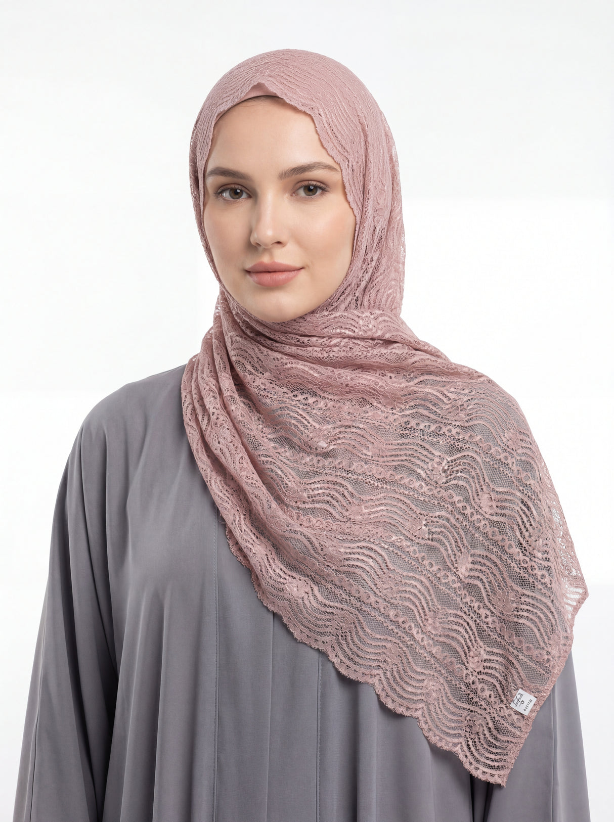Lace Wave Design Hijab Mubaraka Hijab