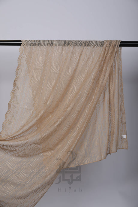 Lace Wave Design Hijab Mubaraka Hijab