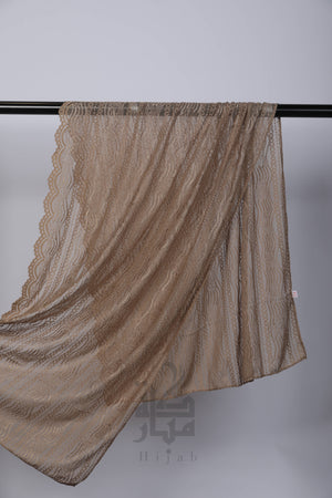 Lace Wave Design Hijab Mubaraka Hijab