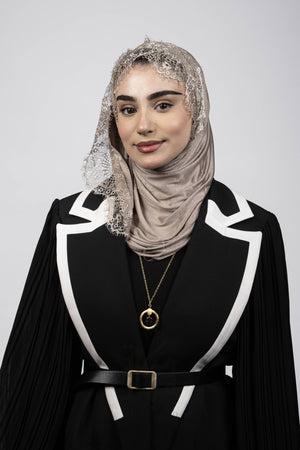 Cotton Lace Hijab Mubaraka Hijab