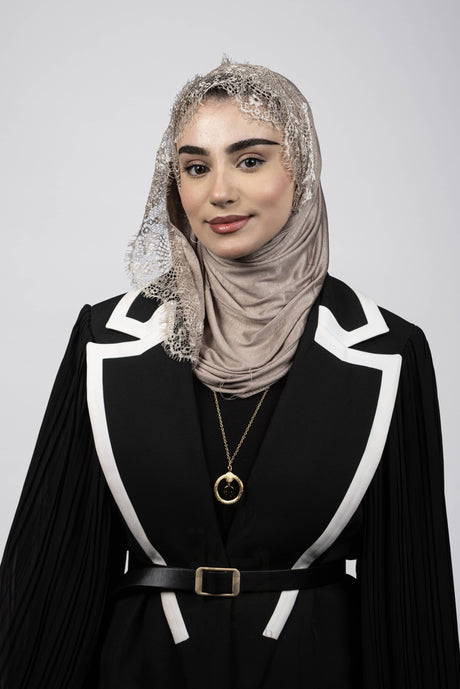 Cotton Lace Hijab Mubaraka Hijab