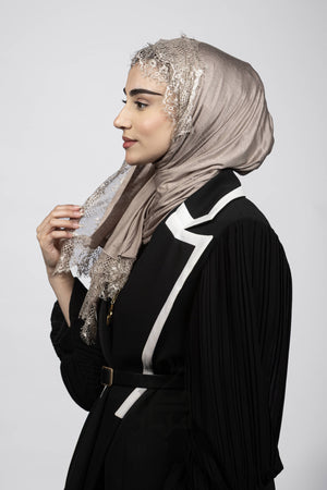 Cotton Lace Hijab Mubaraka Hijab