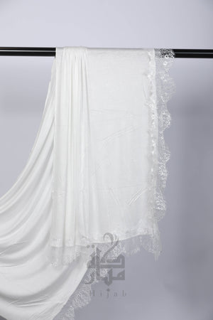 Cotton Lace Hijab Mubaraka Hijab