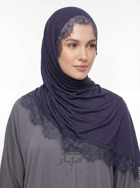 Cotton Lace Hijab Mubaraka Hijab