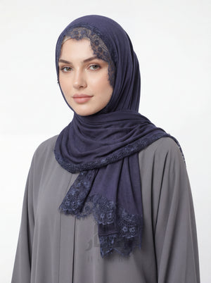 Cotton Lace Hijab Mubaraka Hijab