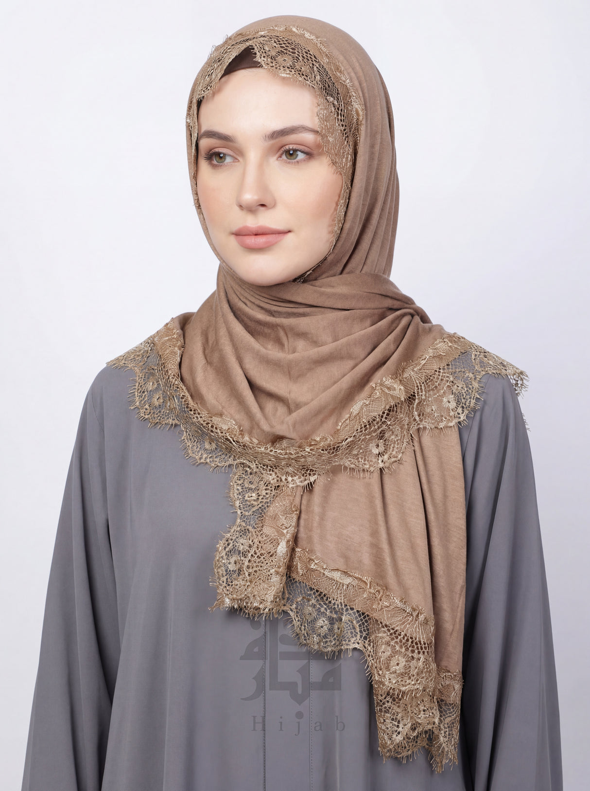 Cotton Lace Hijab Mubaraka Hijab