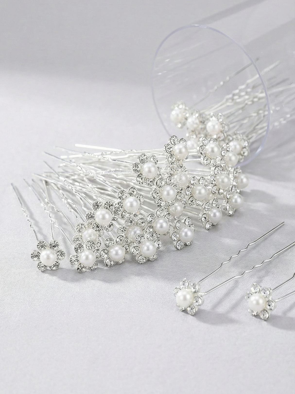 Pearl Floral Bridal Hair Pin Mubaraka Hijab