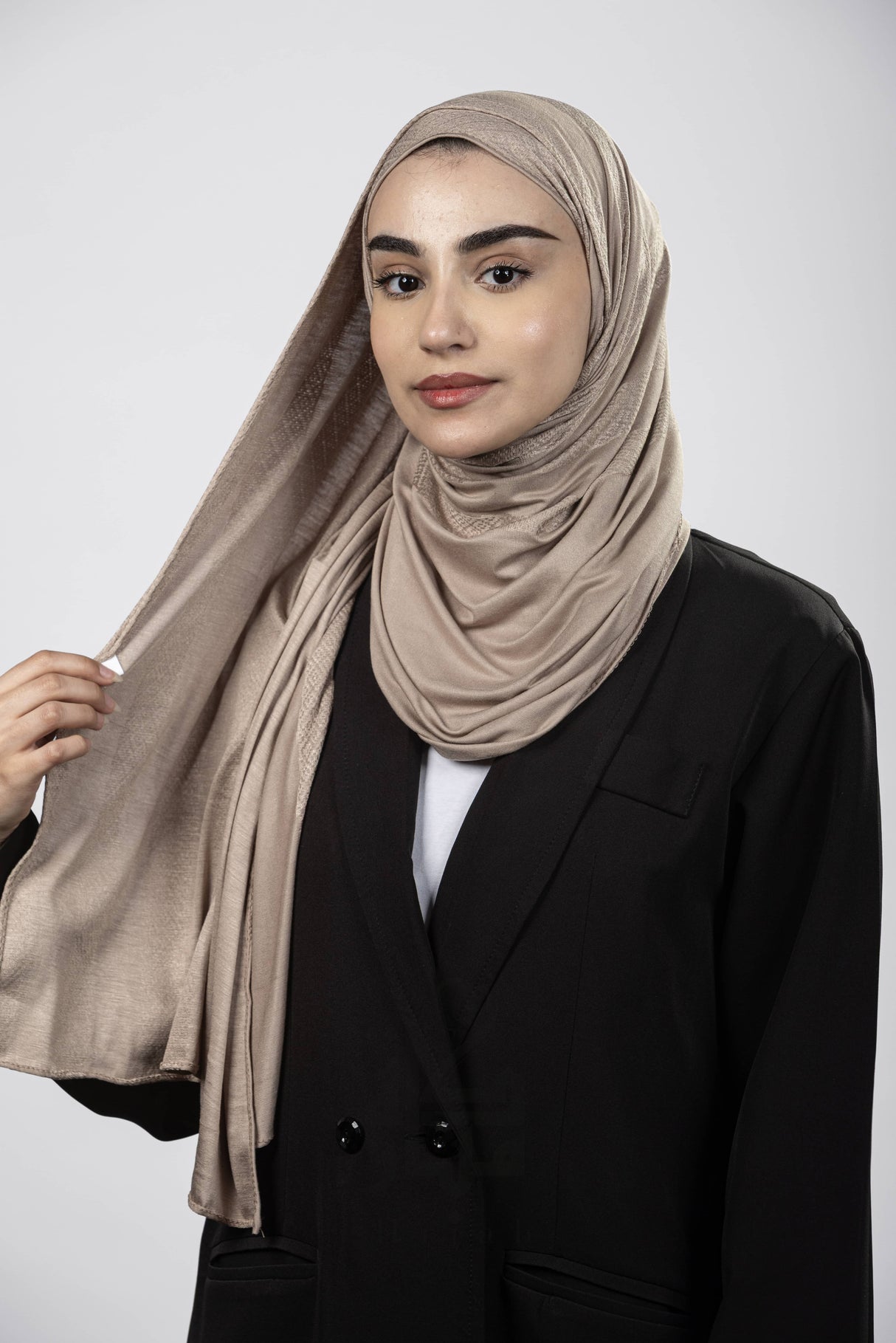 Jacquard Block Printed Mubaraka Hijab