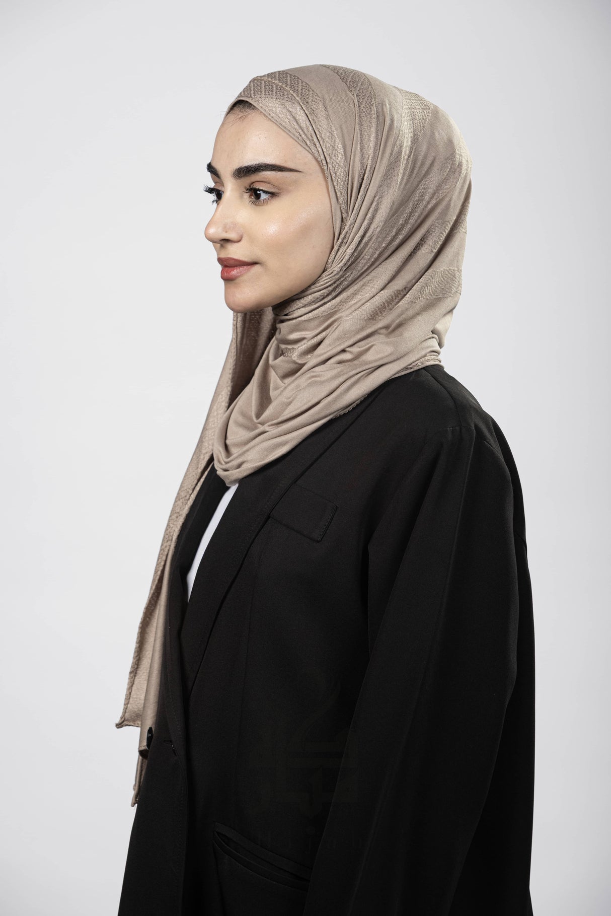 Jacquard Block Printed Mubaraka Hijab