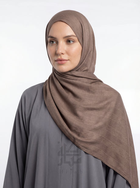 Jacquard Block Printed Hijab Mubaraka Hijab