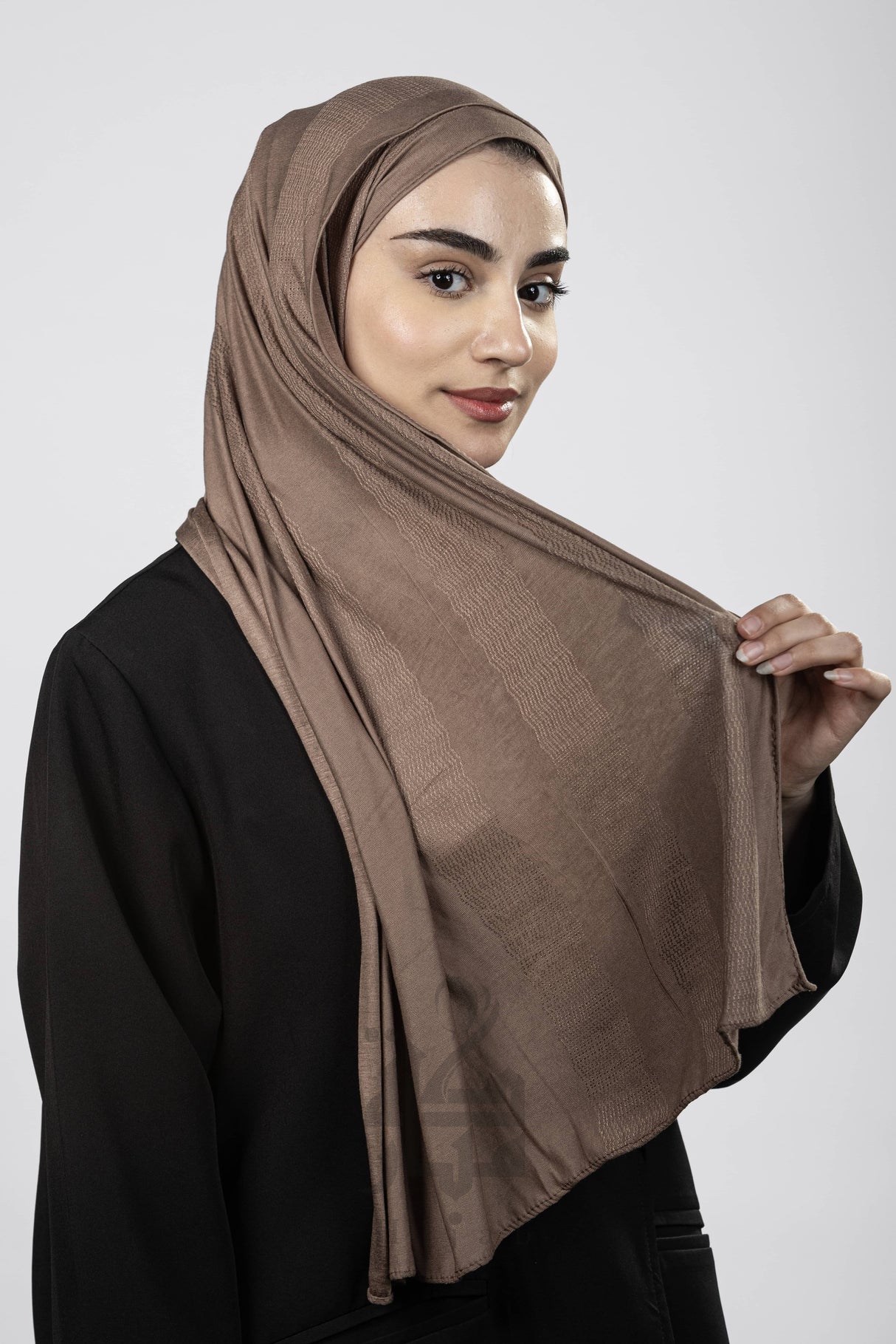 Jacquard Wave Print Hijab Mubaraka Hijab